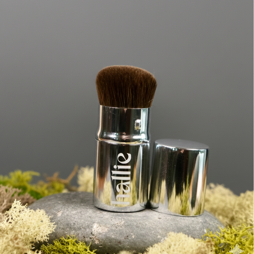 Covered Compact Powder and Bronzer Brush